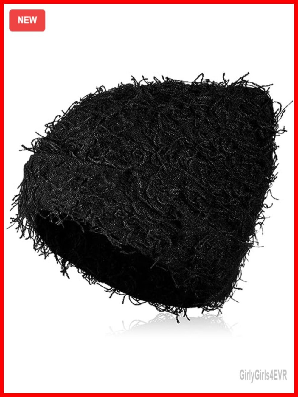 Distressed Knit Beanie Fuzzy Winter Hat Snow Cap Skull for Men Women